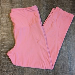 Athleta baby pink crop leggings